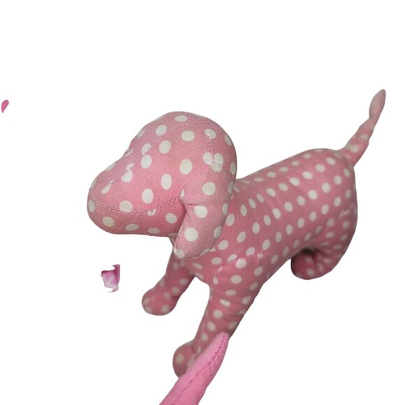 Victoria's Secret Pink Dog Plush Lot Of 4 Collectible Stuffed Animals Polka Dot - Picture 11 of 13